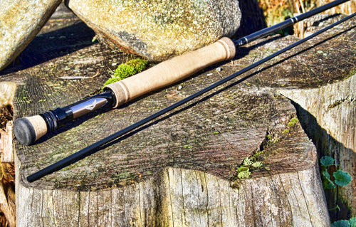 ROD BUILDING KIT IM-8 GRAPHITE SWITCH FLY ROD BLANK 11ft 3/4WT 4PC GLOSS  GREEN
